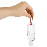 2PCS Refillable Bottles with Hook Alcohol Disinfectant Hand Sanitizer Empty Soap Dispenser Outdoor Portable Container Bottle