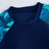 2026 Short Sleeves Tankini 2 Pieces Swimwear Female Printed Swimsuit Women Bathers Bathing Swimming Swim Suit Beachwear