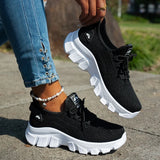 Orange Breathable Knitted Sneakers Women Comfort Slip On Mesh Sport Shoes Woman Plus Size 43 Thick Bottom Vulcanized Shoes Mujer