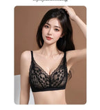 Japanese Sexy Lace Bralette Wireless Bra for Small Chest, Push Up, Side Coverage, Fights Sagging, New Trendy MOYISU Sexy Tushy B