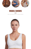 Sports Bra Women Hollow Mesh Gym Jogging Crop Top Female More Size Tops Yoga Fitness Vest Sujetador Push Up Sport Bras for Women