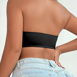 Strapless Women Lingerie Front Buckle Anti Slip Gathering Invisible Strapless Back Lingerie Wrap Bra Lingerie MR2710