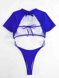 DEKA Women One Piece Swimsuits Micro Thong Cut Out Swimwear Monokini Backless Bathing Suit Bikini Bathers Beach Wear