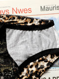 Hot Selling High-quality Sexy Women's Seamless And Steel Ring Two-piece Leopard Print Underwear Women's Lace Underwear Set B2046