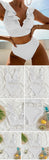 Solid Color Sexy V-neck Ruffle Bikini 2026 Women 2 Piece Swimwear Push Up Padded High Waist Swimsuit Summer Beach Bathing Suit