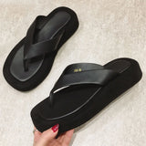 2026 New Arrivals Summer Fashion Black Flip Flops Flat Sandals Women Leisure White Slides Shoes Comfy Walking Beach Footwear