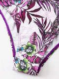 Tropical Print Bikini 2026 Women Drawstring Swimwear Female Push Up Swimsuit Beachwear Bathers Bathing Swimming Swim Suit