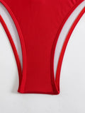 Sexy Black Hollow Out Bikini 2025 Women One Shoulder Metal Designer  Backless Thong One Piece Swimsuit Summer Bathing Suits