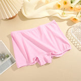 2Pcs/Set Women's Panties Cotton Seamless Sports Boxers Underwear Female Solid Color Briefs Lingerie Intimate Underpants XS-XL