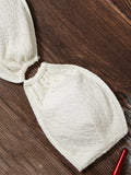 2026 Ring Linked Bandeau Bikini Solid String Swimwear Female Sexy Swimsuit Women Bathers Bathing Swimming Swim Suit Beachwear
