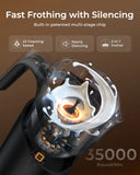 UHOST Premium Multifunction Milk Frother Steamer 8 In 1