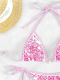 2026 Halter String Triangle Two Piece Bikini Women Swimwear Female Swimsuit Bathers Bathing Swimming Suit Beachwear Summer
