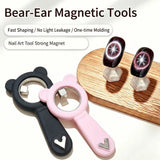 Portable Ring Shape Cat Eye Nail Magnet Single Hollow Ring Magnet Nail Salon Decor Tool For Beginner Nail Tech