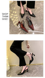2026 Pointed Sandalias De Mujer Shallow Comfortable Patent Leather Fashion Shoes Woman French Sexy High Heels Designer Footwear