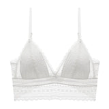 Women Invisible Lace Bras Backless Bra U Backless Bralette Triangular Sexy Bralette Soft Low Back Lingerie Tank Top