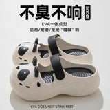2025 New Cute Cartoon Slippers For Women Fashion Clogs Anti-slip Summer Shoes Girls Street Sandals 2 Way Wear Beach Slides