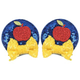 Christmas 2.8"Mouse Ears Hair Clips For Children Sequins Bow Hairpins Girls Festival Party DIY Hair Accessories