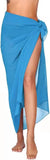 Women's Beach Long Skirt Chiffon Swimsuit Coverups Summer Bikini Wrap Sheer Scarf for Swimwear Cover Ups Sexy Bikini Wrap Shawls