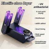 Foldable UV Shoes Dryer with Intelligent Timer Electric Shoe Drying Machine Fast Deodorizes Sterilizes Heats Boots Sneakers