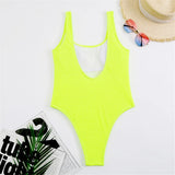 2026 Sexy Women One Piece Swimsuit Swimwear Female Solid Push Up Thong Bather Bathing Suit Monokini Brazilian Swimming Suits