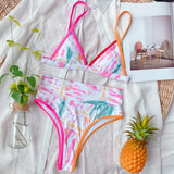 Bikini 2026 Sexy High Waist Snakeskin Print Tie Dye Swimwear Swimsuit Women Bikinis Set Bathing Suit Beach Bikini Female Push Up