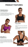 Sports Bra Women Front Zipper Push Up Gym Jogging Crop Tops Female Yoga Fitness Shockproof Vest Sujetadores Sport Bras for Women