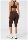 Summer Color Blocked Yoga Sets Women Slim Sports Bra High Waist Pants Fitness Suits Outwear Gym Running Push Up Workout Clothes