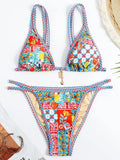 Floral Printed Bikinis 2026 Brazilian Bikini Women Swimwear Female Swimsuit Two-pieces Bikini Set Bathing Suit Swim Beach Wear