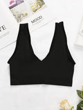 deep V Solid color Push Up Bra – Wireless Seamless Lingerie Breathable & Lightweight Medium Stretch Perfect for Casual M017