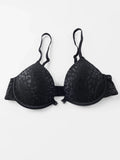 Women's Sexy Front Closure Push Up Bra Seamless Smooth Bra with underwire Makes Chest Look Smaller Lingerie beige
