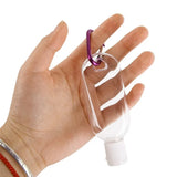 2PCS Refillable Bottles with Hook Alcohol Disinfectant Hand Sanitizer Empty Soap Dispenser Outdoor Portable Container Bottle