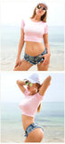 DEKA Sexy Holiday Beach Swimsuit Shorts Denim Thongs Beach Summer Holiday Wear For Ladies Bikini Pants Mid Waist Female Clothes