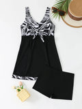 Printed Tankini 2026 Padded Swimsuit Women Shorts Swimwear Female Beach Dress Bathers Bathing Swimming Swim Suit