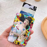 M-Mon L-Lafertes FEMME FATALE Cute Cartoon Card Keychain Anime Fashion Pendant Bag ID Door Card Case Bus Card
