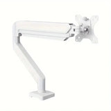 Single Monitor Mount for 13″–32″ Screens, Height Adjustable Monitor Arm with C-Clamp & Grommet Base, Home Office Monitor Stand