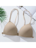 Comfort Strapless Bra for Small Bust Seamless Bralette Adjustable Anti-Peek Summer Wear Thin Back Design Women S-XL MOYISU