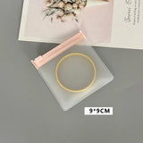 50pcs Small Pink Zipper Jewelry Storage Pouches Frosted Jewelry Packaging Bags for Accessories Charms Beads Gift Retail Display