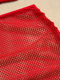 DEKA Mesh Bikinis Female Swimsuits Women's Three-Piece Swimwear Beach Swim Wear Bathing Suits Brazilian Bikini Set Pool Bather
