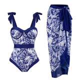 2026 New Arrival Push Up Women Bikini Set Floral Printed Ruffle Bikinis Strappy Bandage Swimwear Brazilian Biquini Bathing Suit