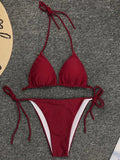 Sexy Neon Extreme Mini Micro String Bikini 2025 Women Swimsuit Female Swimwear Two-Piece Bikini Set Bathing Suit Swim Beach Wear