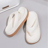 Woman Beach Flip Flops Fashion Summer Shoes 2025 Trend Girls Platform Sandals Soft EVA Non-slip Female Indoor Outdoor Slippers
