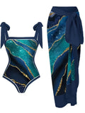 2026 Print Swimsuit One Pieces & Swim Dress Sexy Swimwear Women Bathing Suit Padded Beachwear Swimming Summer
