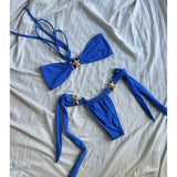 Push Up Bikinis Women Swimsuits 2024 Swimwear Sexy Starfish Bikini Set Thong Brazilian Biquini Bathing Suit Haliter Beachwear