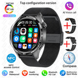 BOXUXING 2026 New GPS NFC Smart Watch 5 Pro Men 360*360 AMOLED Screen Heart rate Bluetooth Call IP68 Waterproof Man Smartwatch