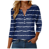 Womens Athletic Tops Short Sleeve Women Stylish Casual Loose Three Button V Neck Short Sleeved T Same Day Long Sleeve Shirt
