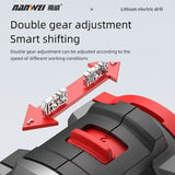 NANWEI 16.8V Brushless Electric Drill Cordless 55N.m Torque Li-ion Battery Screwdriver Power Tools for Home Improvement