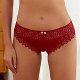 2026 Sexy Panties Womens Fashion Lace Lingerie Seductive Low Waisted Underwear Nylon Granny Thongs Woman трусы женские 부부생활 속옷
