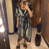 17 Colors Leopard Printed Colorful With Belt Tunic Cover-ups Beach Dress Beach Wear Beachwear Female Women Beach Cover Up V4510L