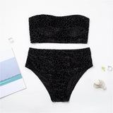 0XL - 4XL New Leopard Bikini Plus Size Large Size Swimwear Women Swimsuit Female Two-pieces Bikini set Bather Bathing Suit K3977