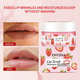 ENVISHA Strawberry Lip Care Scrub Lip Balm Sugar Cream Exfoliating Moisturizing Nourish Repair Cleft Fine Lines Smooth Skin Care
